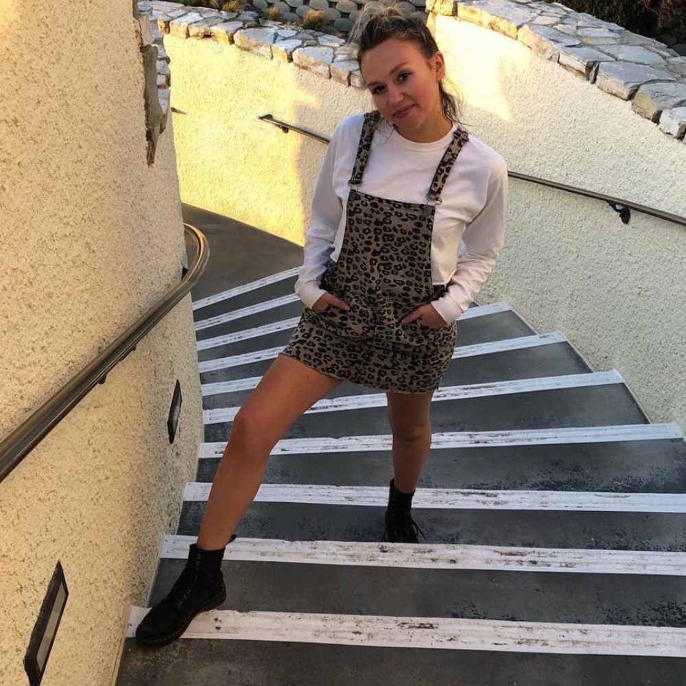 Cheetah overalls dress!